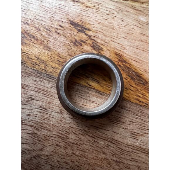 Jay King DTR Sterling Copper Turquoise Spinner Ring Size 8, 9g, Desert Rose - Picture 3 of 8